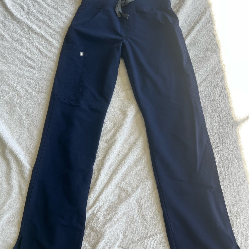Navy Blue Figs scrub pants